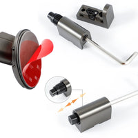 Butée de Porte au Sol Autocollante, Sans Perçage, Base 62 mm, 7 Finitions, vue 5