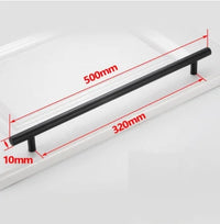 Poignée de Meuble Barre en Inox Noir, Doré ou Brossé, Entraxe 64 à 320 mm, vue 21