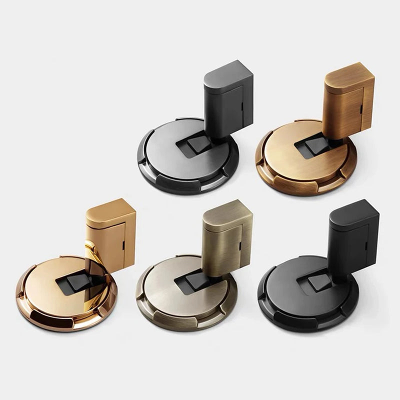 Butée de Porte au Sol Autocollante, Sans Perçage, Base 62 mm, 7 Finitions