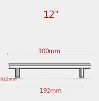 Poignée de Meuble Barre en Inox Noir, Doré ou Brossé, Entraxe 64 à 320 mm, vue 17
