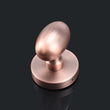 Bouton de Porte Ovale en Zamak, avec ou sans Serrure, 6 Finitions
