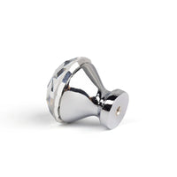 Bouton de Meuble en Cristal Taillé, Chromé ou Doré, Lot de 4, vue 2