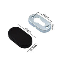 Rosace de Porte en Inox, Ronde, Ovale ou Carrée, 10 Modèles, vue 11
