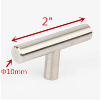 Poignée de Meuble Barre en Inox Noir, Doré ou Brossé, Entraxe 64 à 320 mm, vue 25