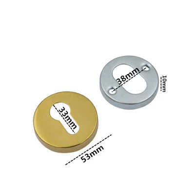 Rosace de Porte en Inox, Ronde, Ovale ou Carrée, 10 Modèles, vue 12