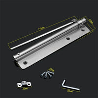 Ferme-Porte Inox à Bras Réglable pour Porte de 40 kg, Plaque 190 x 40 mm, vue 4