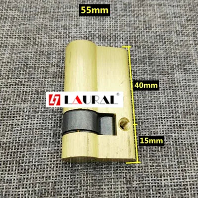 Cylindre de Porte Doré Brossé, de 40 à 100 mm, avec 3 Clés, vue 12