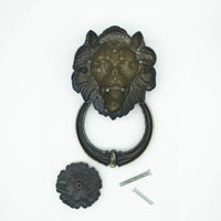 Heurtoir de Porte Lion Grand Modèle en Zamak Bronze Antique, 20 cm, vue 3
