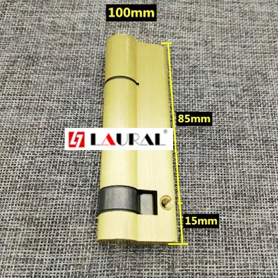 Cylindre de Porte Doré Brossé, de 40 à 100 mm, avec 3 Clés, vue 11