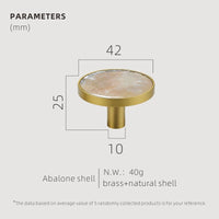 Bouton de Meuble en Laiton à Cabochon Coloré, Ø 22 à 42 mm, vue 33