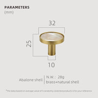 Bouton de Meuble en Laiton à Cabochon Coloré, Ø 22 à 42 mm, vue 28