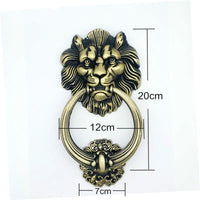 Heurtoir de Porte Lion Grand Modèle en Zamak Bronze Antique, 20 cm, vue 2