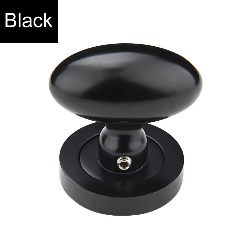 Bouton de Porte Œuf en Zamak sur Rosace Ronde, Seul ou avec Loquet, vue 9