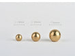 Bouton de Meuble Boule en Laiton Martelé Doré, Diamètre 18, 25 ou 32 mm