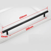 Poignée de Meuble Barre en Inox Noir, Doré ou Brossé, Entraxe 64 à 320 mm, vue 36