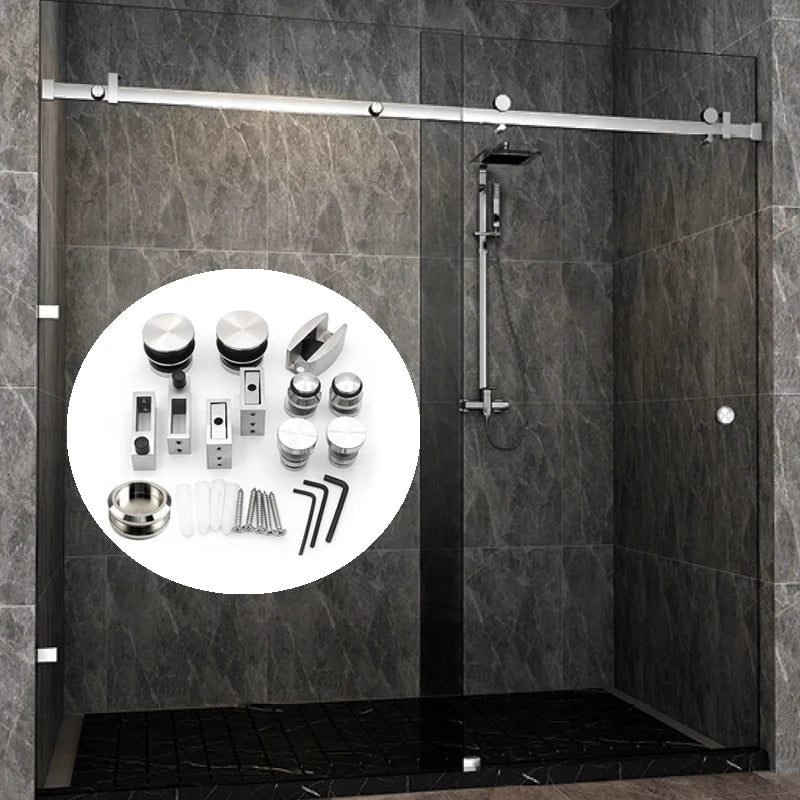 Kit de Porte Coulissante en Verre pour Douche en Inox 304, vue 2