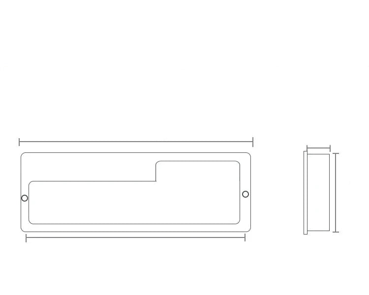 Poignée de Porte Coulissante Encastrée Or, Design Moderne Aluminium