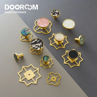 Bouton de Meuble en Laiton à Cabochon Coloré, Ø 22 à 42 mm, vue 6