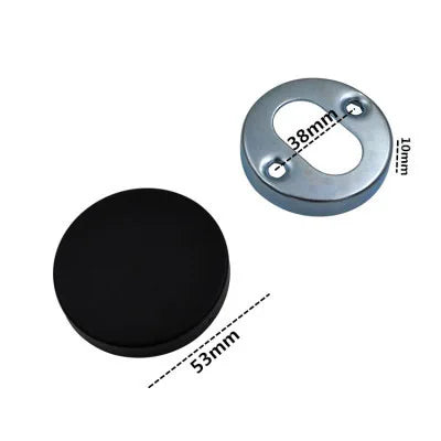 Rosace de Porte en Inox, Ronde, Ovale ou Carrée, 10 Modèles, vue 7
