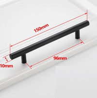 Poignée de Meuble Barre en Inox Noir, Doré ou Brossé, Entraxe 64 à 320 mm, vue 33