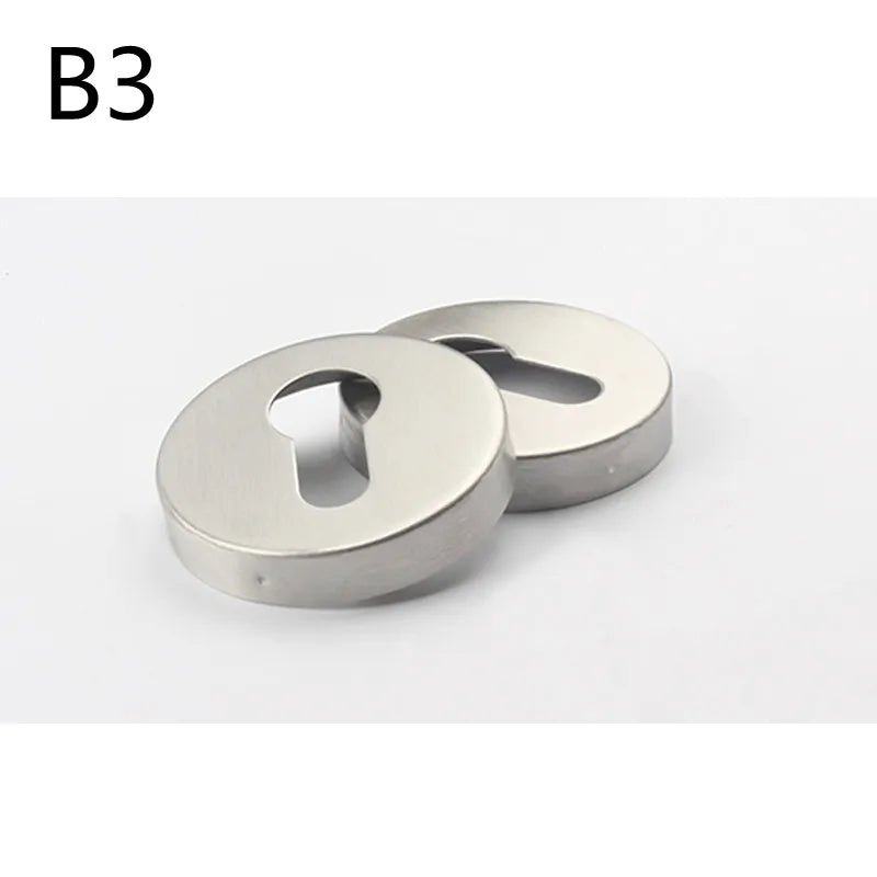 Rosace de Cylindre Européen en Inox, Lot de 2, Carrée, Ronde ou Ovale, vue 9