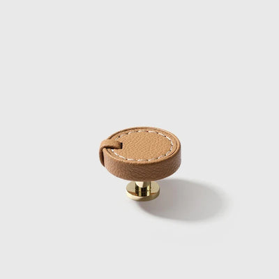 Bouton de Meuble en Cuir Rond Élégant, vue 5