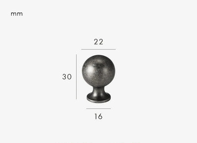 Poignée de Meuble Univers des Poignées, Style Antique Gris Béton