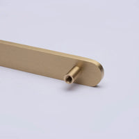 Poignée de Meuble Plate Dorée en Aluminium, Entraxe 64 à 250 mm, vue 5