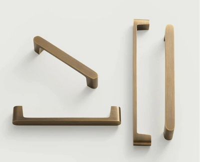 Poignée de Meuble Moderne en Laiton et Bronze Brossé