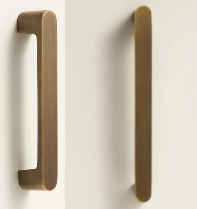 Poignée de Meuble Moderne en Laiton et Bronze Brossé