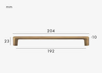 Poignée de Meuble Moderne en Laiton Bronze Brossé, Entraxe 96 à 192 mm, vue 8