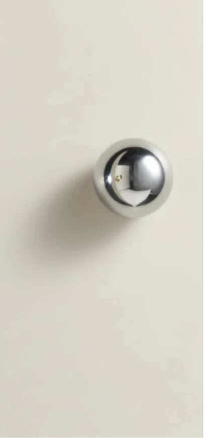 Poignée de Meuble Classique en Laiton Finition Chrome