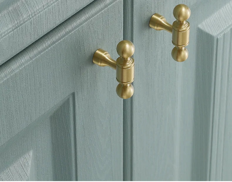 Poignée de Meuble en Laiton, Design Élégant pour Armoire et Tiroir
