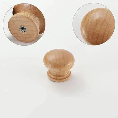 Poignée de Meuble Classique en Bois Naturel