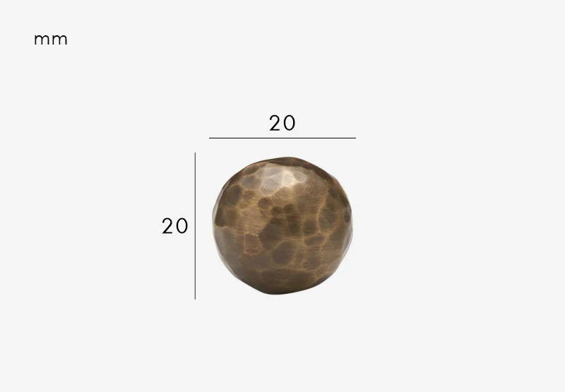 Poignée de Meuble Martelée en Laiton Bronze, Barre ou Bouton, vue 5