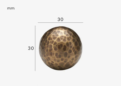 Univers des Poignées Poignée de Meuble Martelée en Laiton Bronze