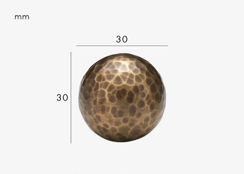 Poignée de Meuble Martelée en Laiton Bronze, Barre ou Bouton, vue 7
