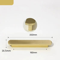 Poignée de Meuble Ultra-Fine en Aluminium Or Brossé, vue 8