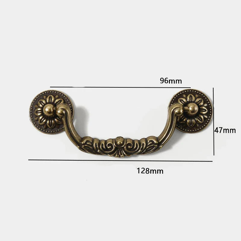 Poignée Meuble Laiton Vintage Bronze