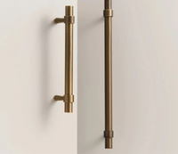 Poignée de Placard Tubulaire en Laiton Bronze, Barre ou Bouton en T