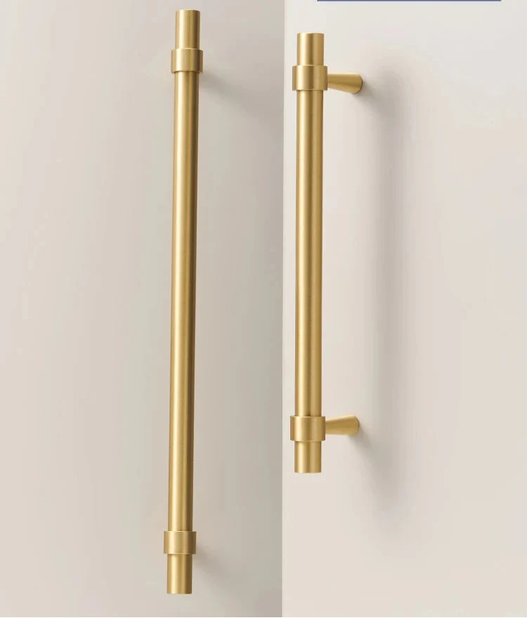 Poignée de Meuble Or Brossé au Design Ultra Plat
