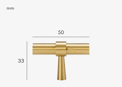 Poignée de Meuble Or Brossé au Design Ultra Plat
