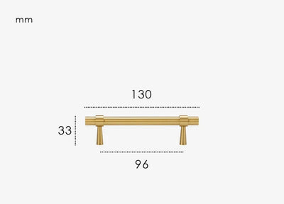 Poignée de Meuble Or Brossé au Design Ultra Plat