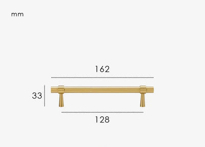 Poignée de Meuble Or Brossé au Design Ultra Plat