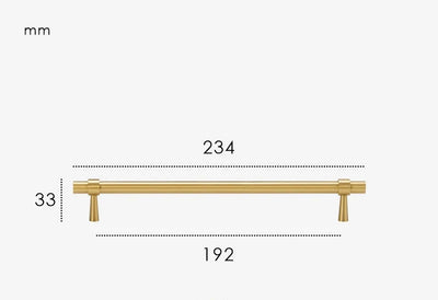 Poignée de Meuble Or Brossé au Design Ultra Plat
