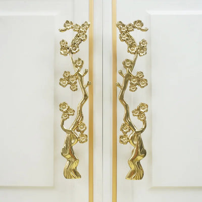 Poignée de Porte d'Armoire en Laiton, Finition Vintage, Style Raffiné