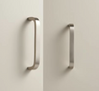 Poignée de Meuble Design Courbé Chrome Brossé, Entraxe 32 à 416 mm