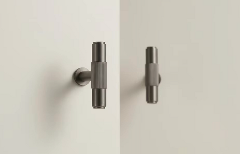 Univers des Poignées Poignée de Meuble Gris Anthracite en Laiton