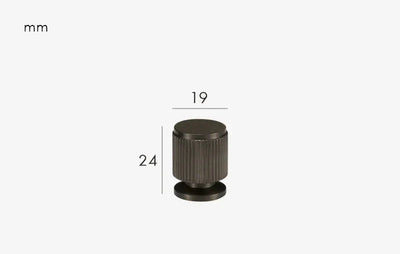 Univers des Poignées Poignée de Meuble Gris Anthracite en Laiton