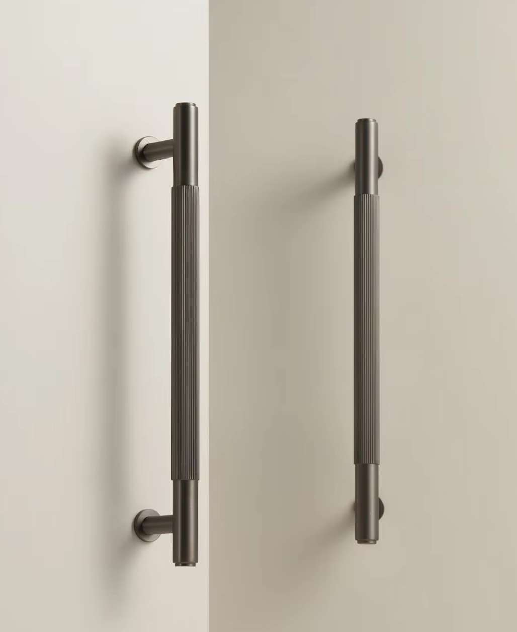 Univers des Poignées Poignée de Meuble Gris Anthracite en Laiton